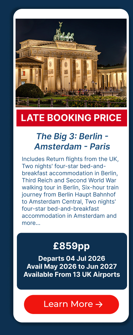 The Big 3: Berlin - Amsterdam - Paris